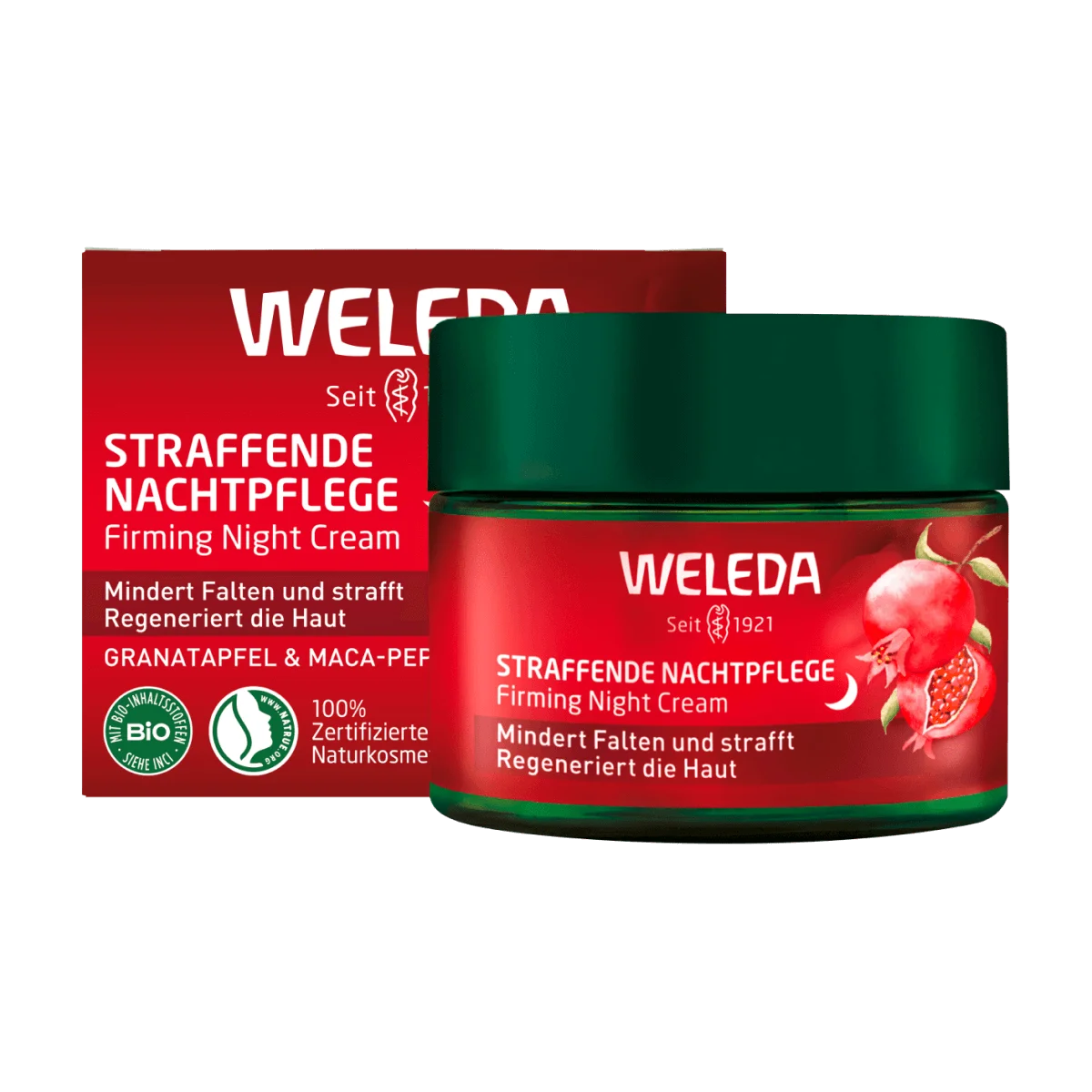 Weleda Nachtcreme straffend Granatapfel & Maca-Peptide, 40 ml