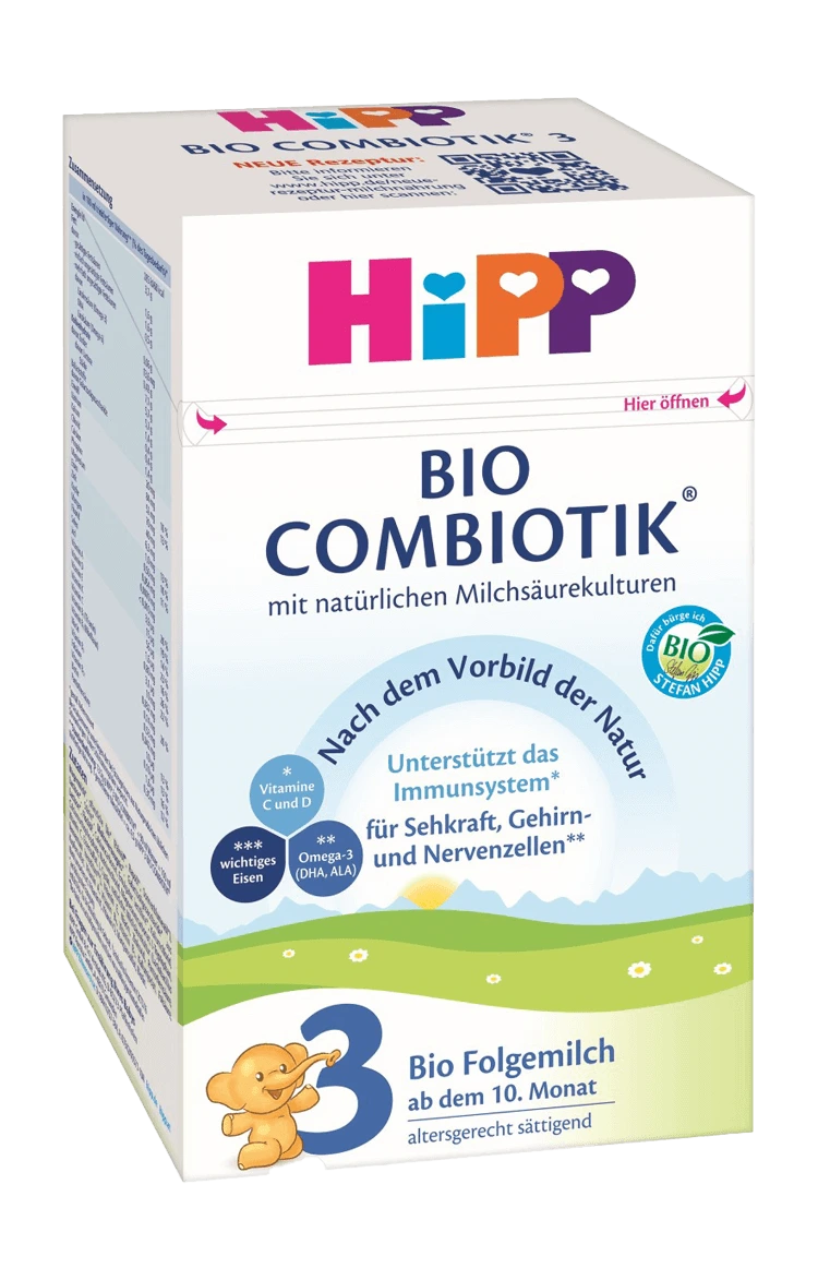 HiPP Bio Folgemilch 3 Combiotik ab dem 10. Monat, 600 g