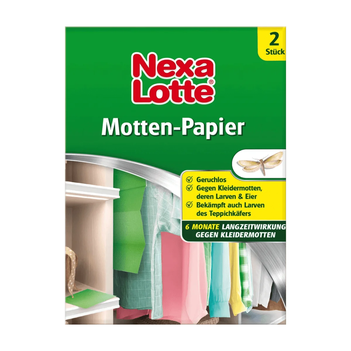 Nexa Lotte Mottenschutzpapier, 2 Stk