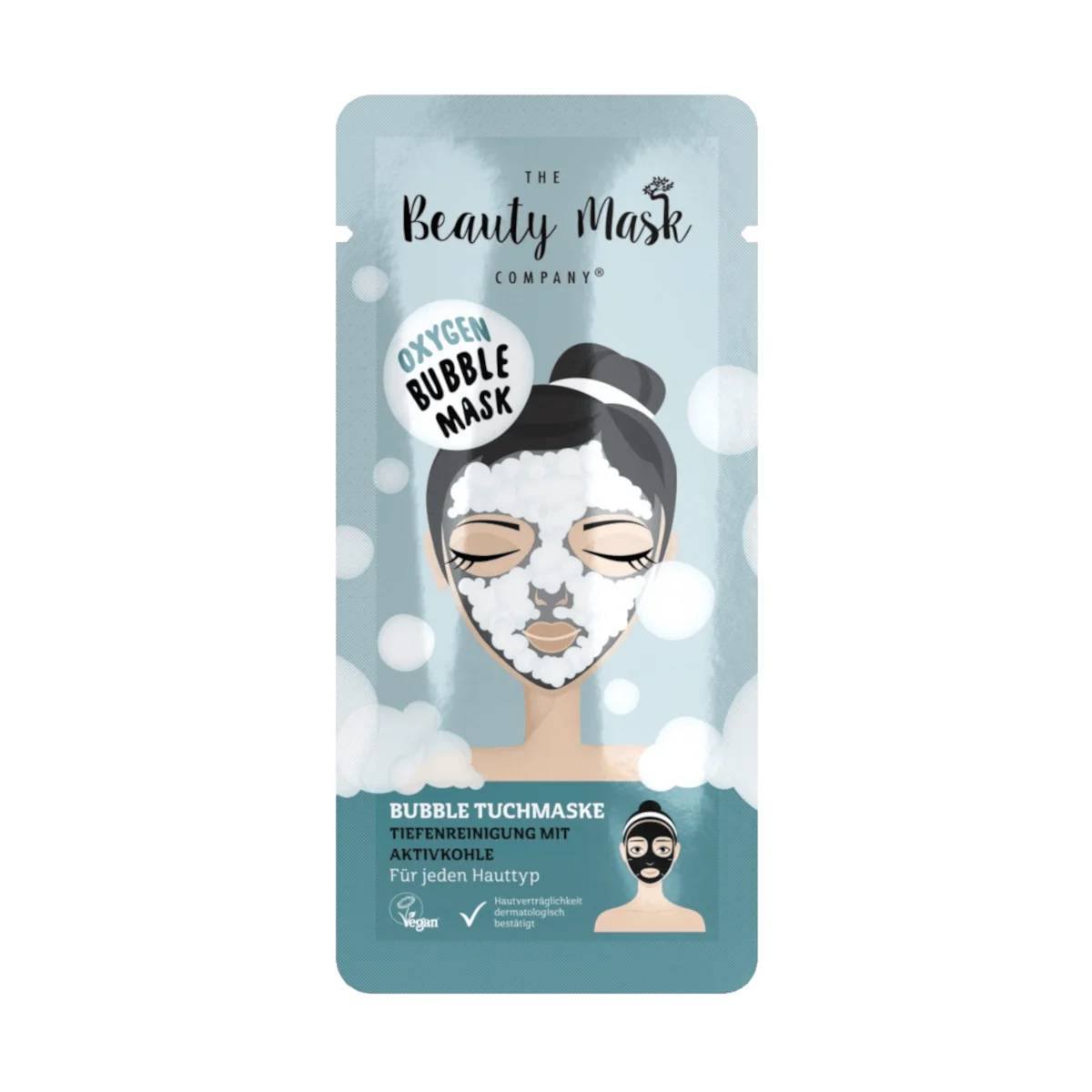 The Beauty Mask Tuchmaske Aktivkohle Bubble, 1 Stk