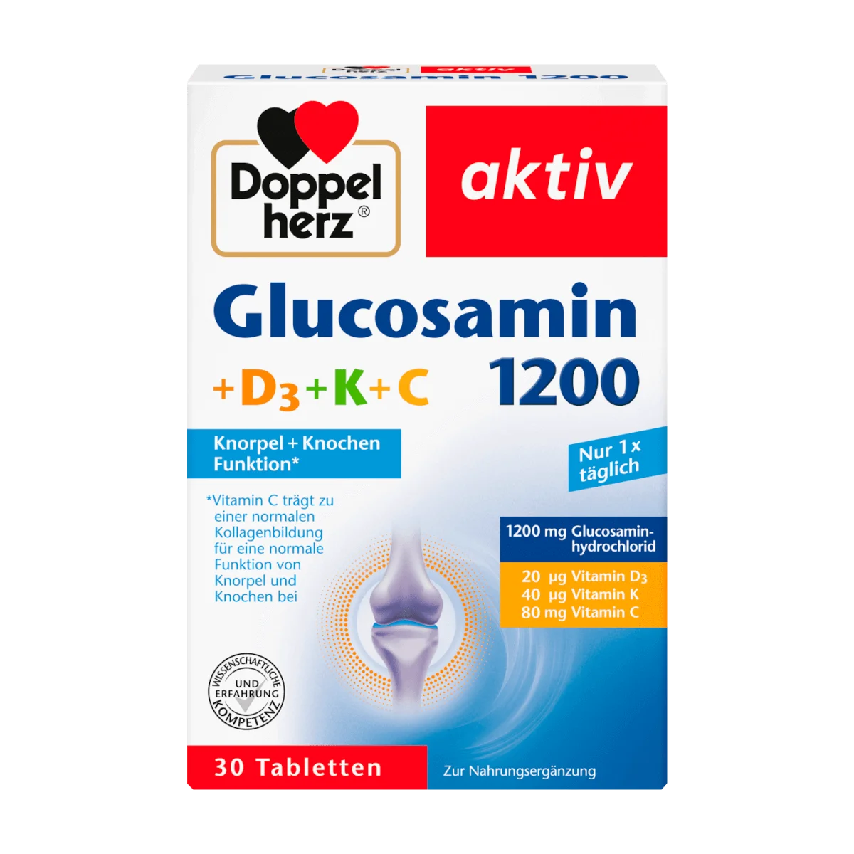 Doppelherz Glucosamin 1200, 30 Tabletten