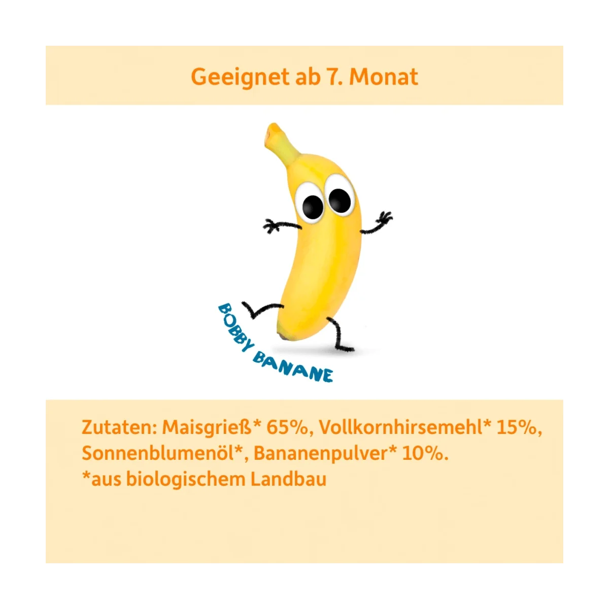 Freche Freunde Babysnack Knusper-Ringe Hirse & Banane, ab 7 Monaten, 20 g