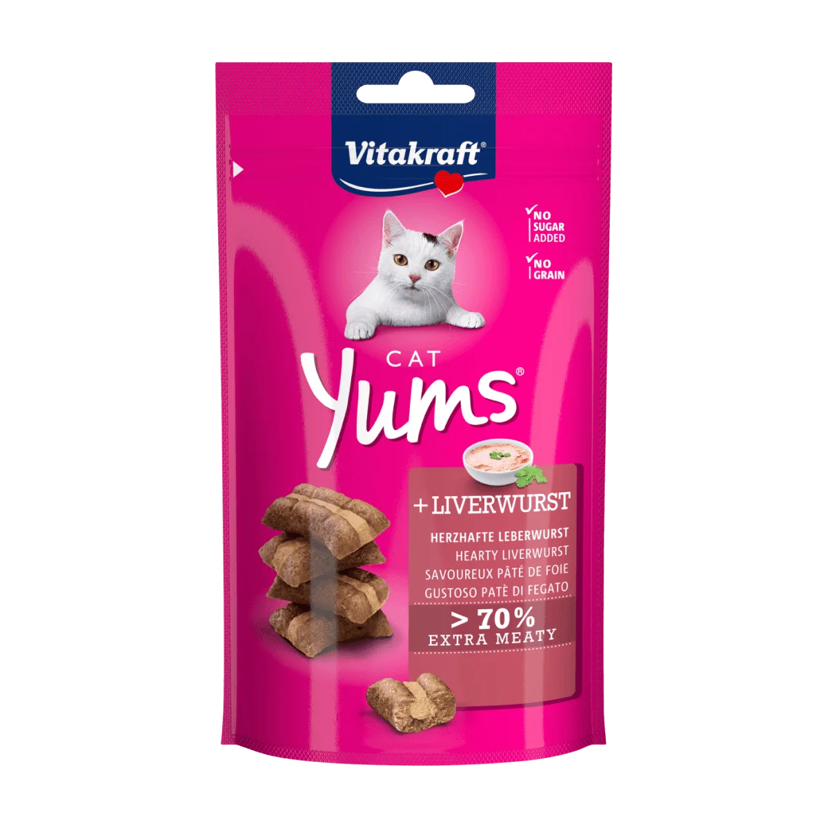 Vitakraft Katzensnack Cat Yums Leberwurst, 40 g