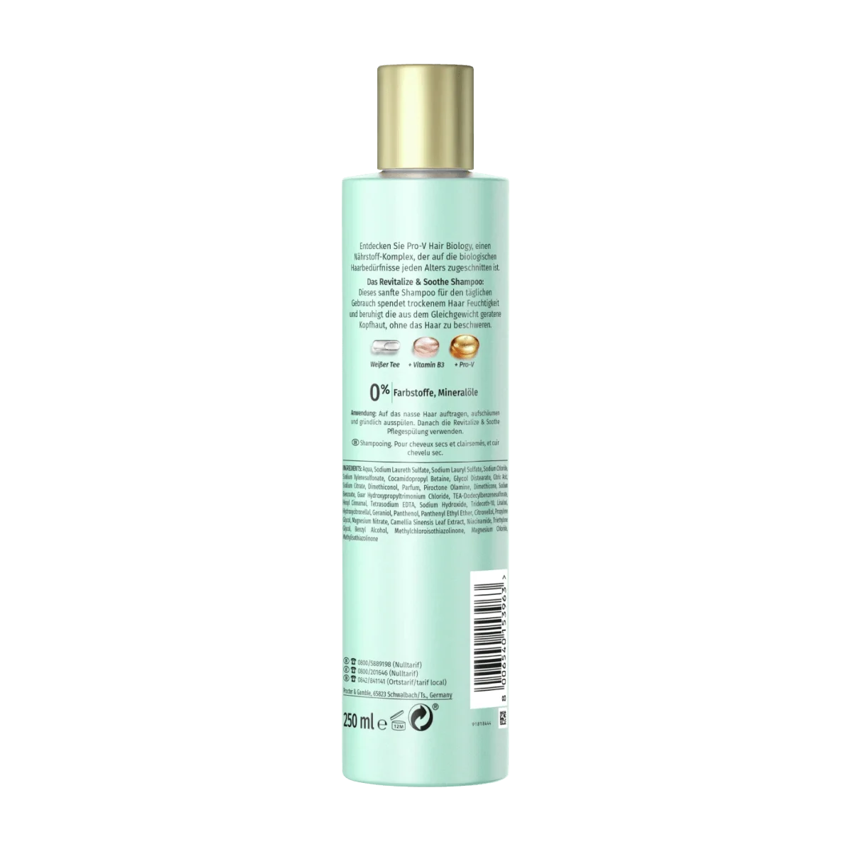 hair biology Shampoo Revitalize & Soothe, 250 ml