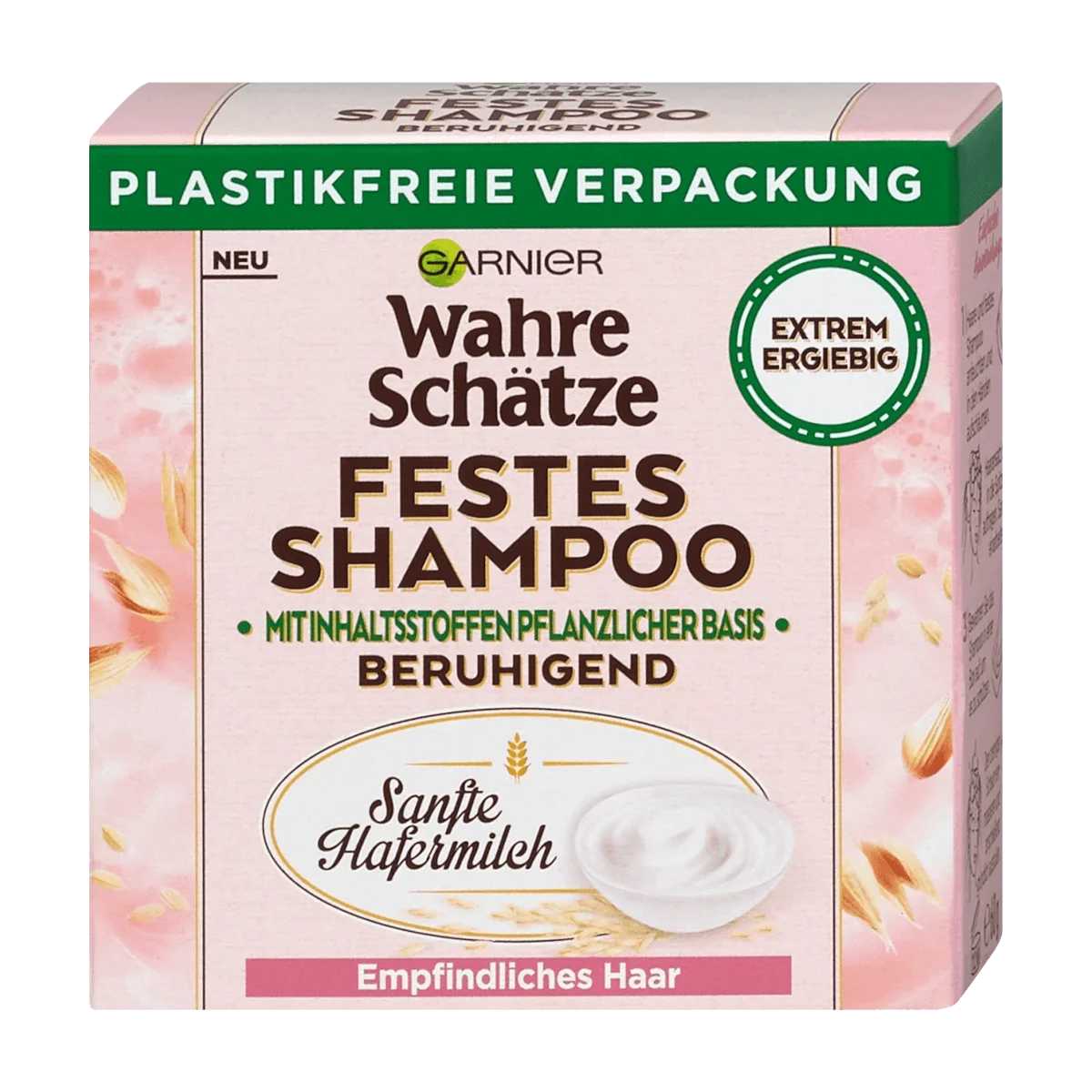 Garnier Wahre Schätze Festes Shampoo Sanfte Hafermilch, 60 g