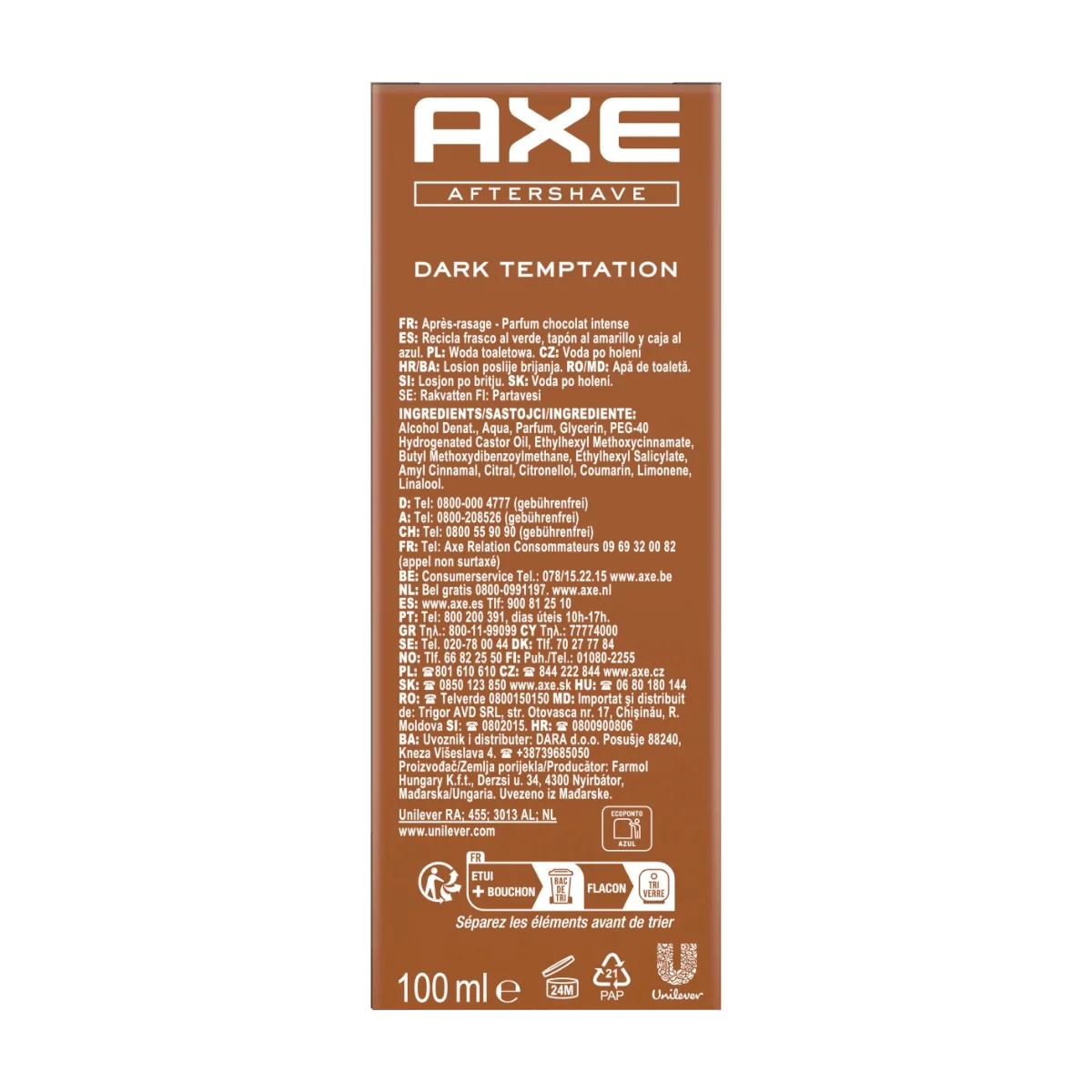 AXE After Shave Dark Temptation, 100 ml