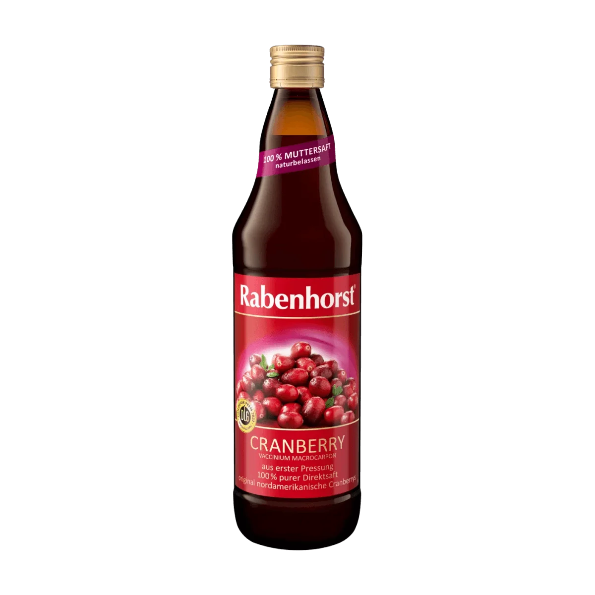 Rabenhorst Direktsaft, Cranberry, 700 ml
