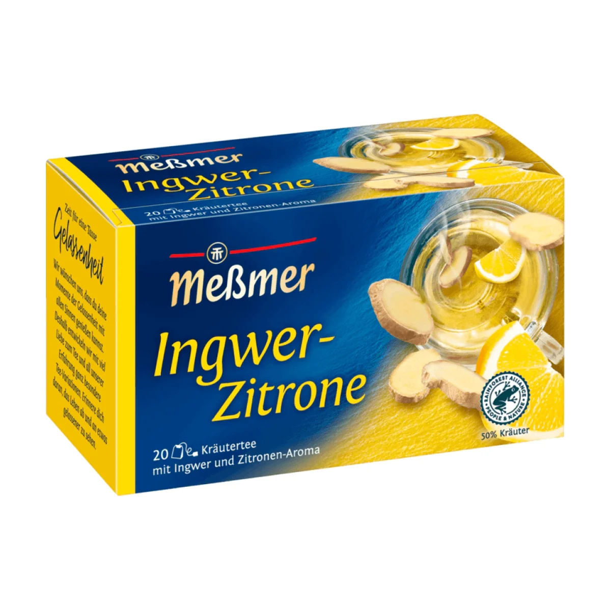 Meßmer Kräutertee Ingwer, Zitrone (20 Beutel), 40 g
