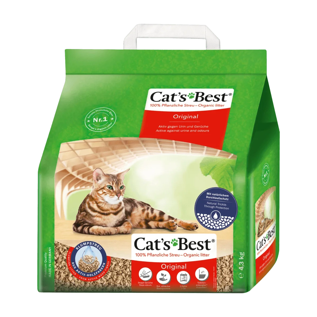 Cat's Best Katzenstreu Original 4,3kg, 10 l