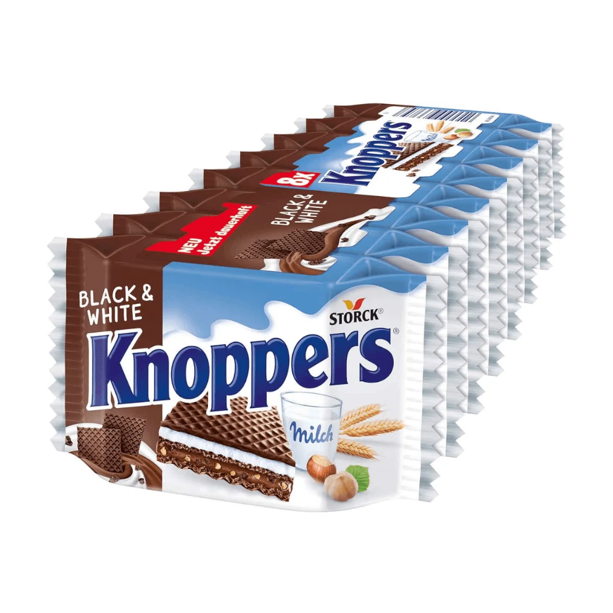 Knoppers Black & White 8 Stk, 200 g