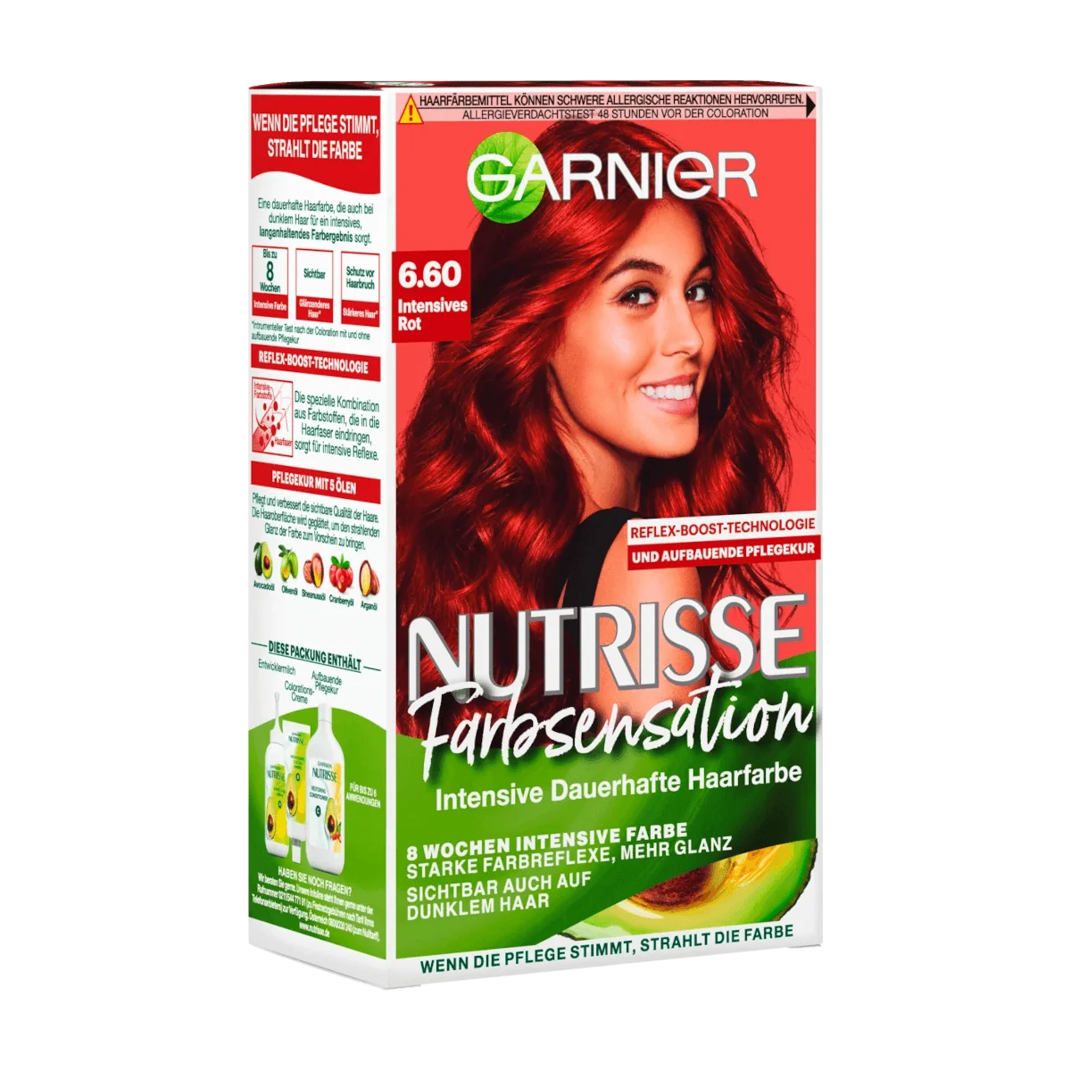 Garnier Nutrisse Haarfarbe Farbsensation Intensivrot