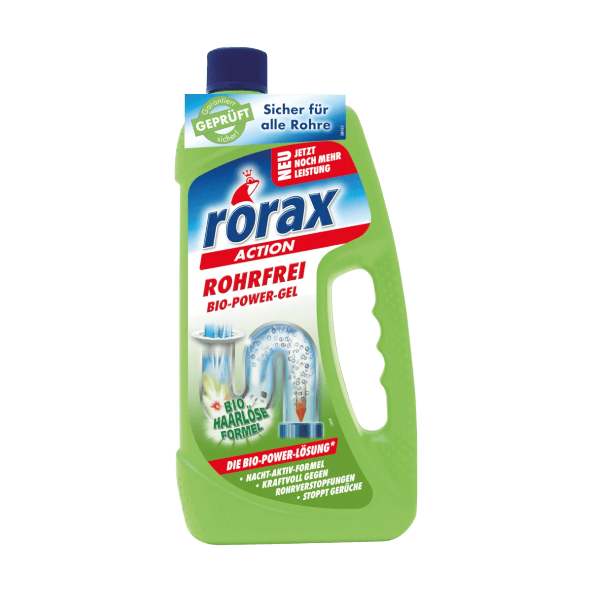 Rorax Rohrreiniger Rohrfrei Bio-Power-Gel, 1 l
