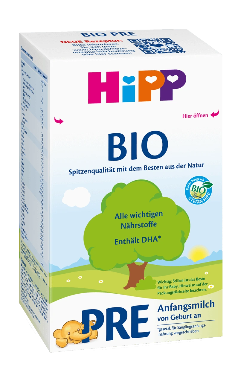 HiPP Bio Pre Anfangsmilch von Geburt an, 600 g