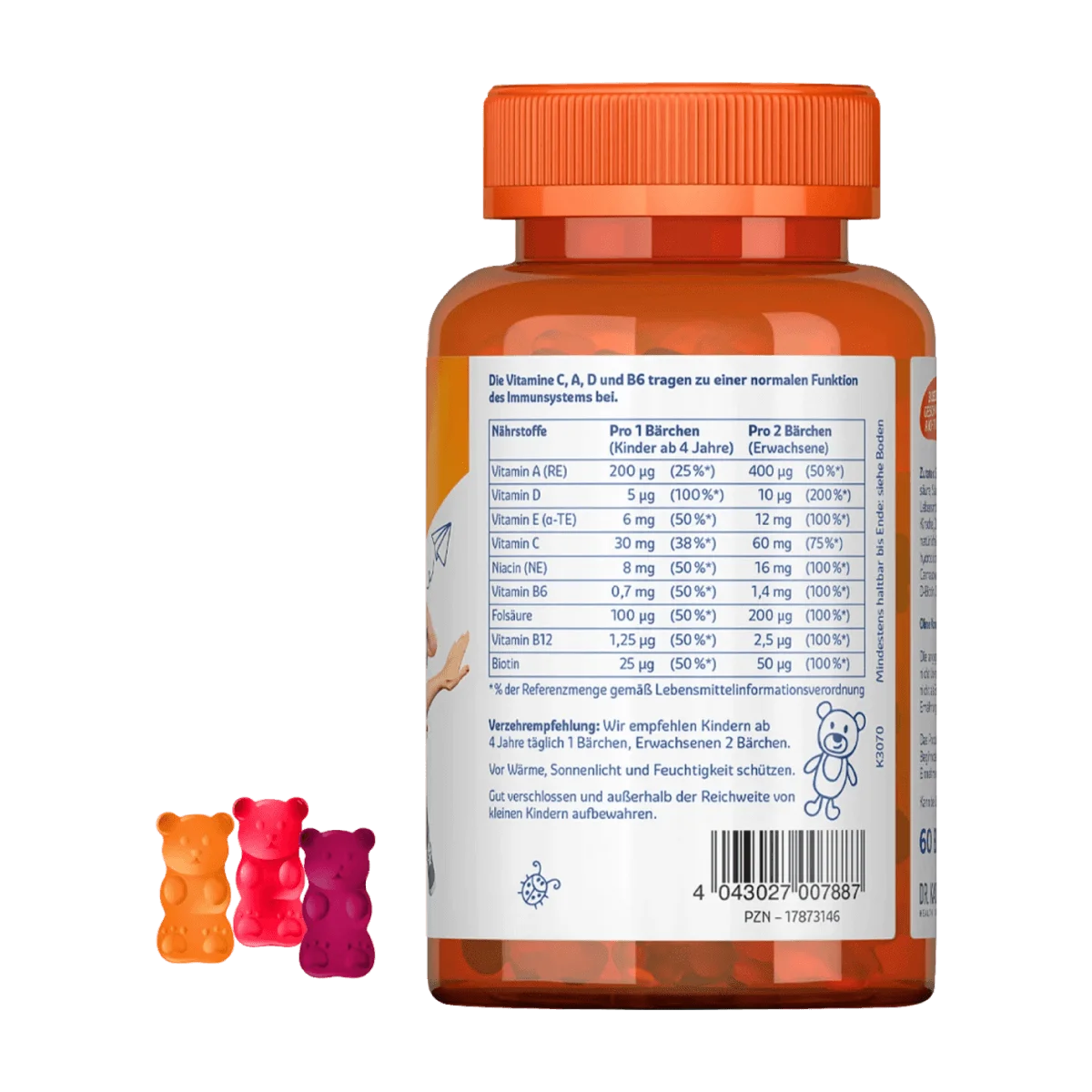 Sanostol Multi-Vitamin Bärchen 60 Stk, 120 g