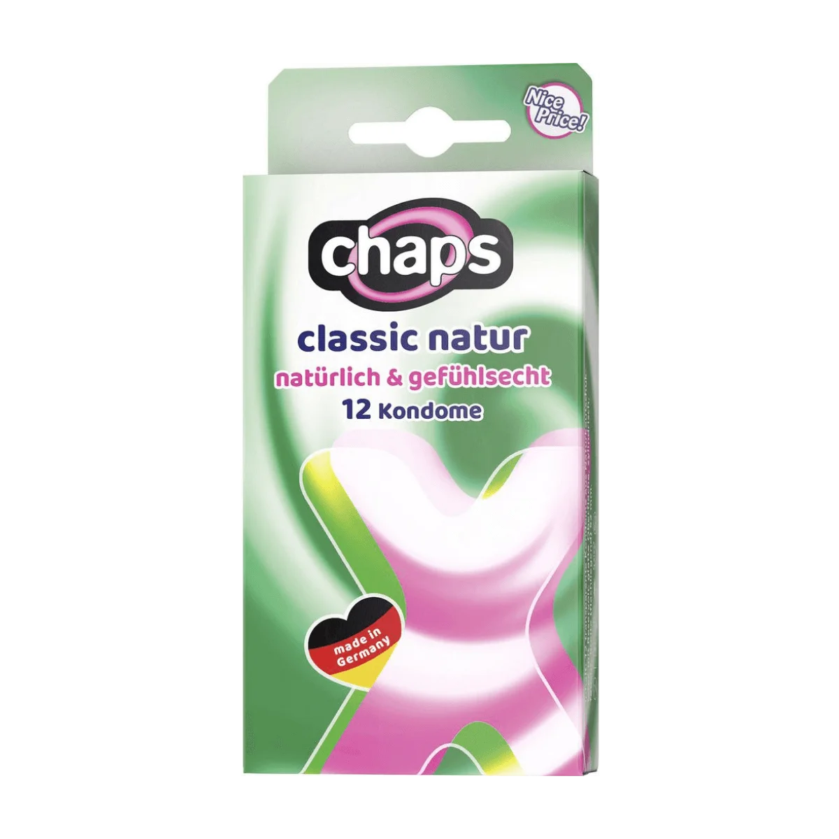 Chaps Kondome Classic Natur, Breite 52mm, 12 Stk