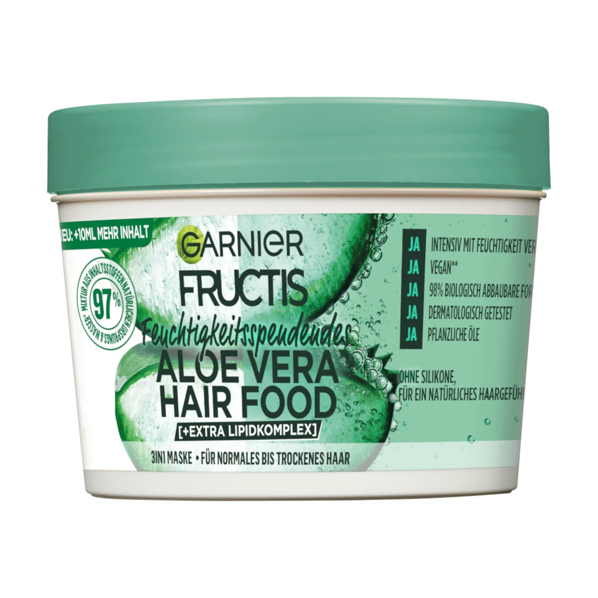 Garnier Fructis Haarkur Aloe Vera Hair Food 3in1 Maske, 400 ml