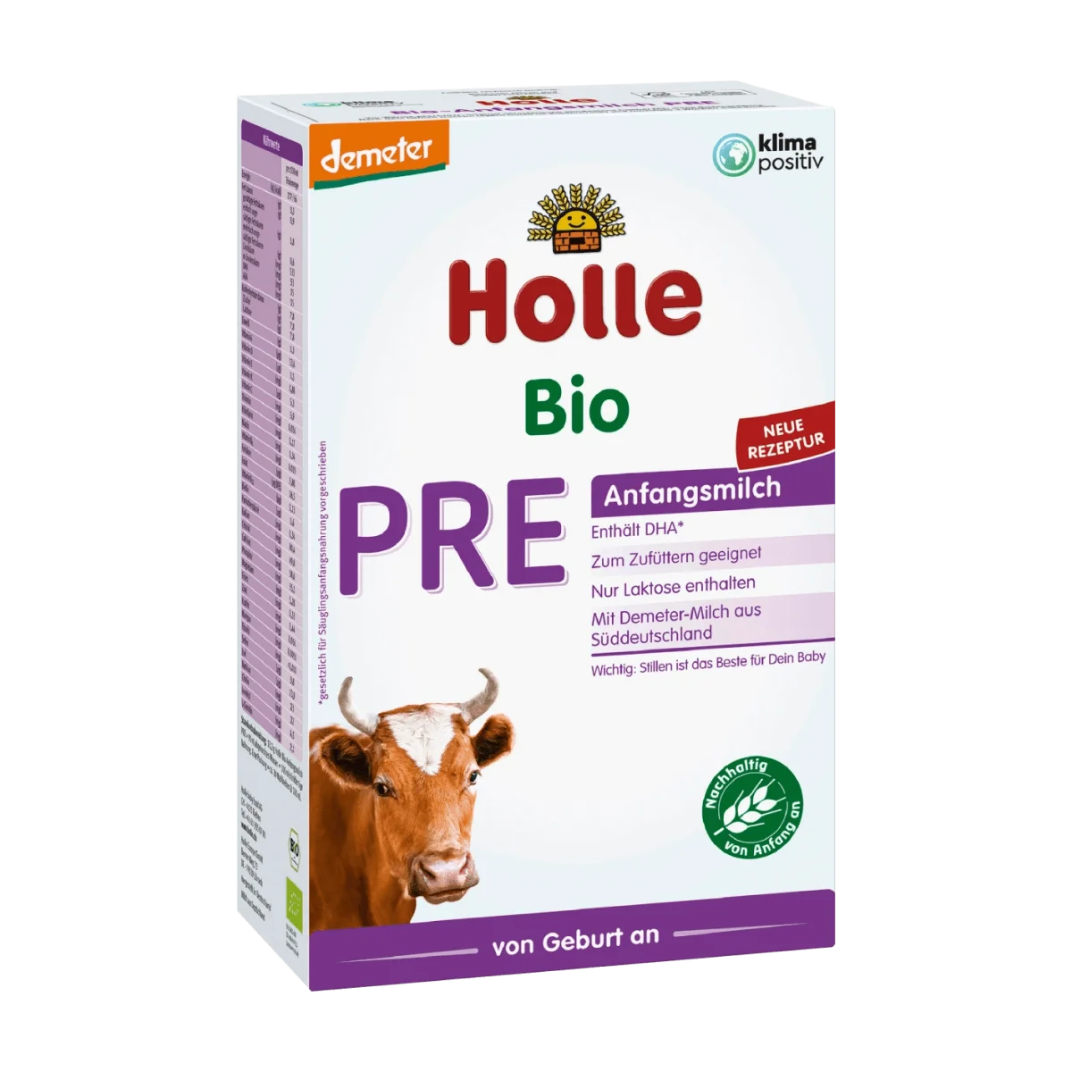 Holle baby food Anfangsmilch Pre Bio von Geburt an, 400 g
