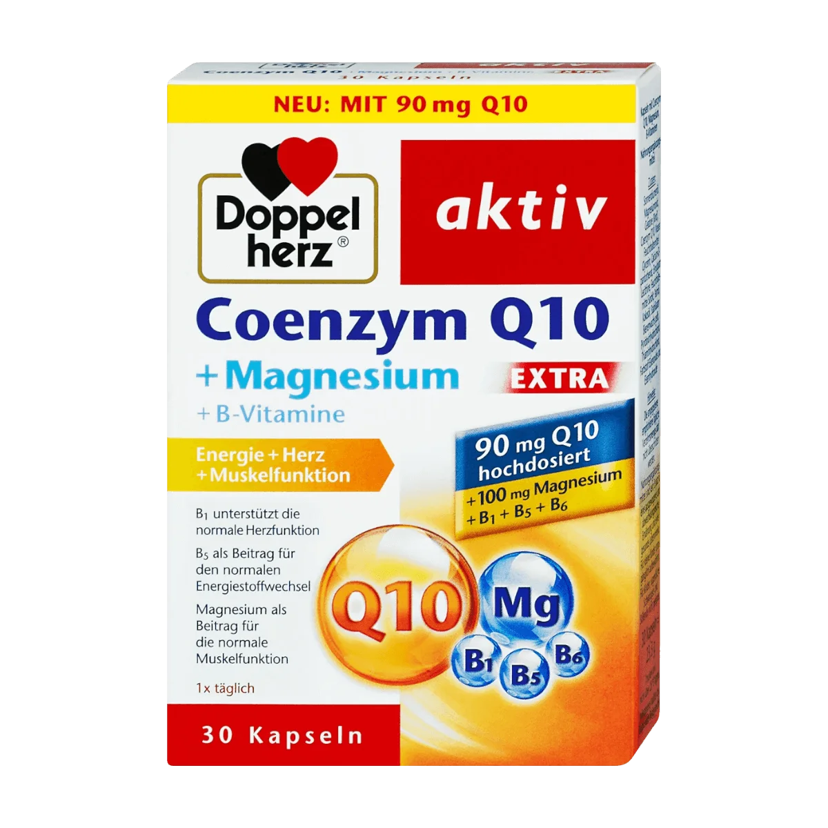 Doppelherz Coenzym Q10 Extra + Magnesium, 30 Kps