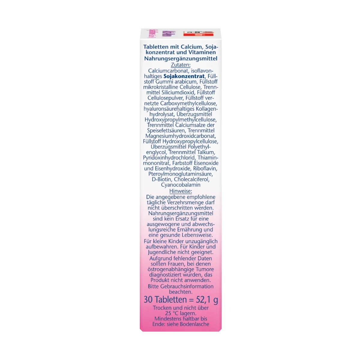 Doppelherz Aktiv-Meno Soja-Isoflavone + Calcium + Vitamin D3 Tabletten, 30 Stk