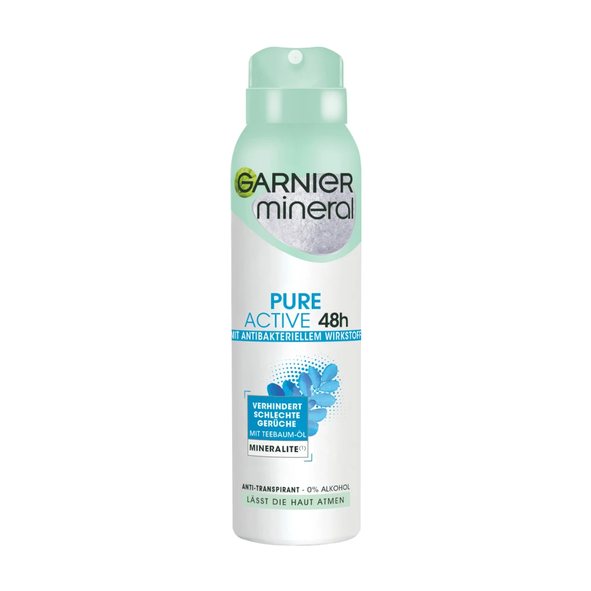 Garnier Mineral Deospray Pure Active Antibakteriell Antitranspirant, 150 ml