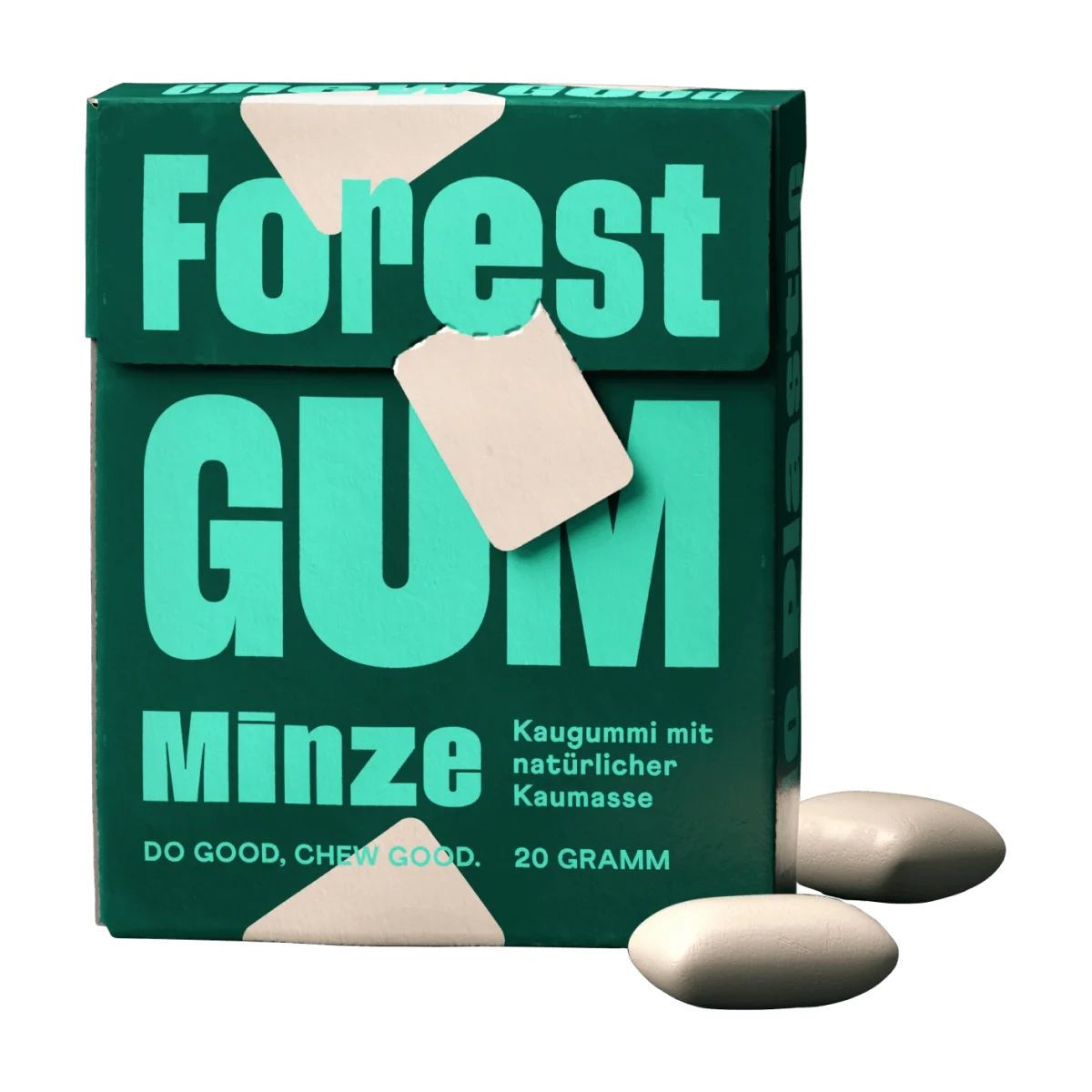 Forest GUM Kaugummi, Minze, zuckerfrei (10 Stück), 20 g