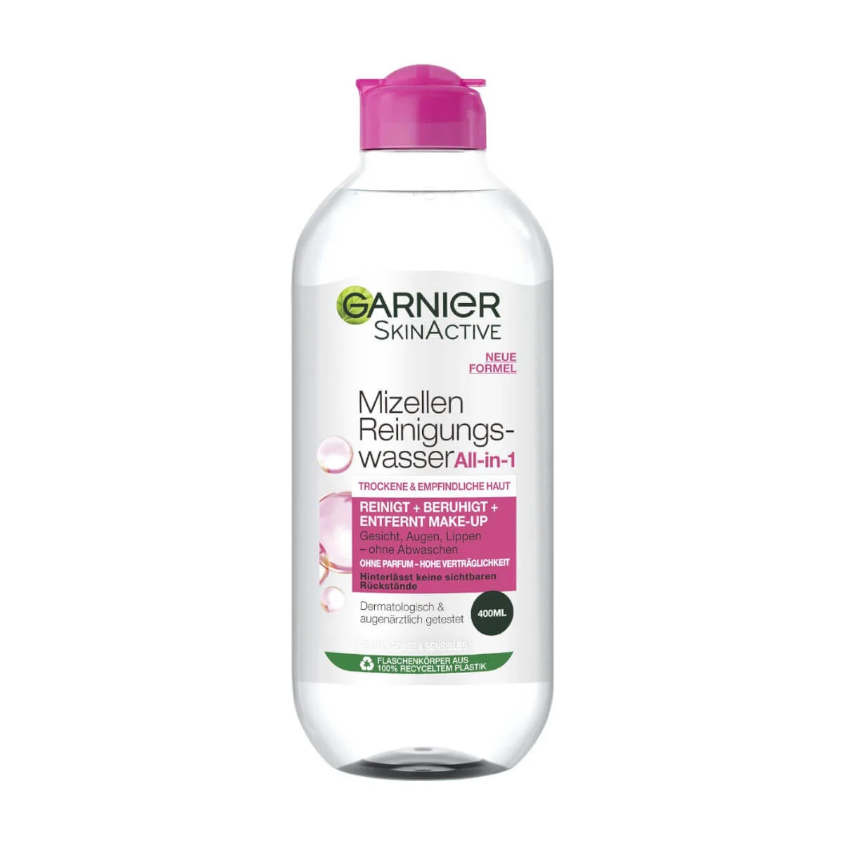 Garnier SkinActive Mizellen Reinigungswasser All-in-1 Empfindliche Haut, 400 ml