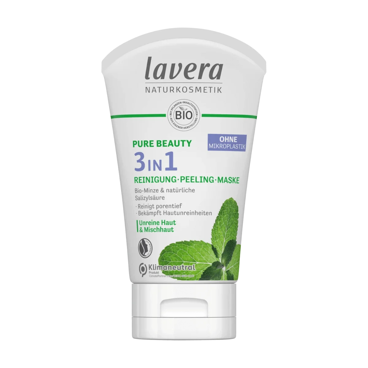 lavera Peelingmaske Pure Beauty 3in1, 125 ml