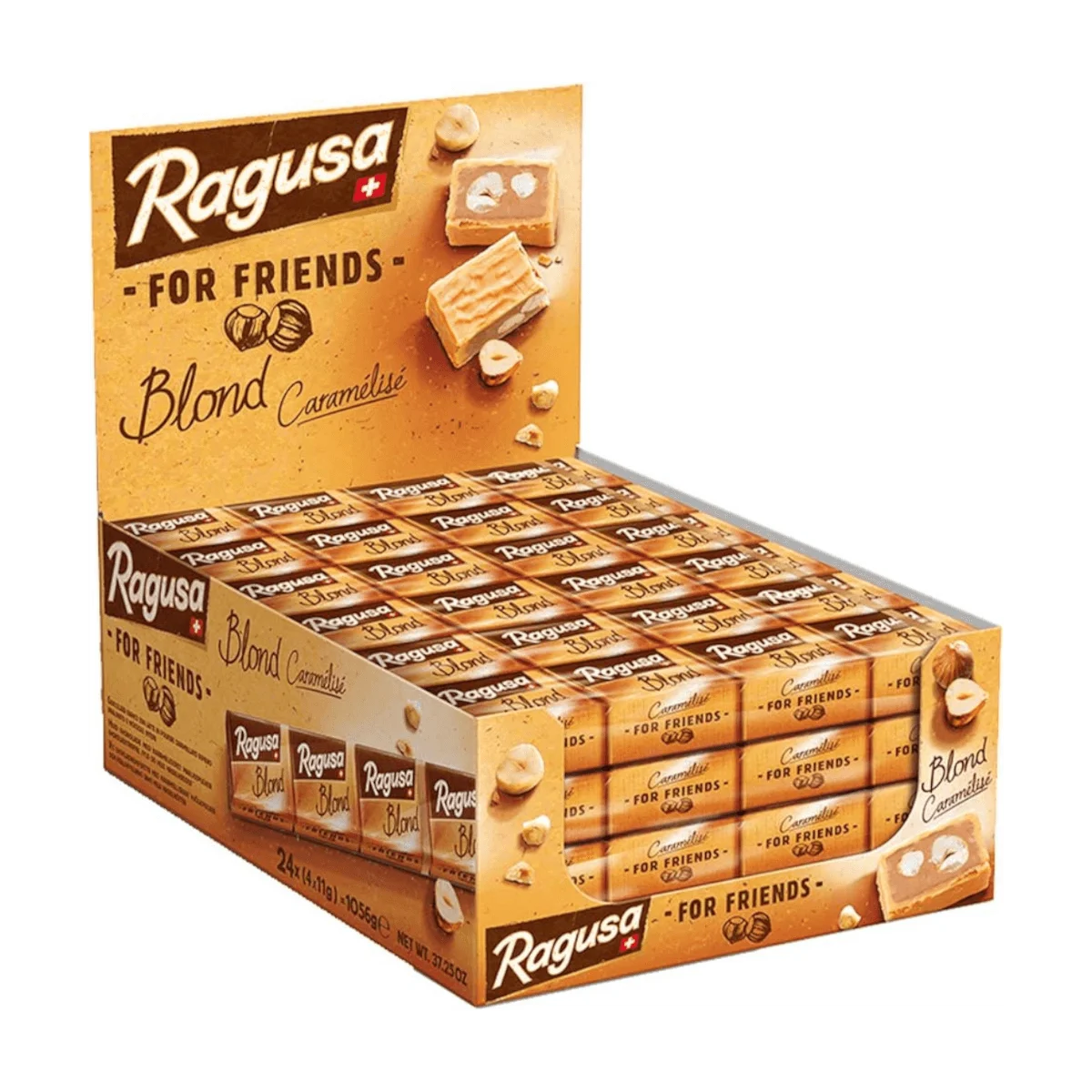 Ragusa For Friends Blond Schweizer Premium Schokolade, 24 x 4 x 11 g