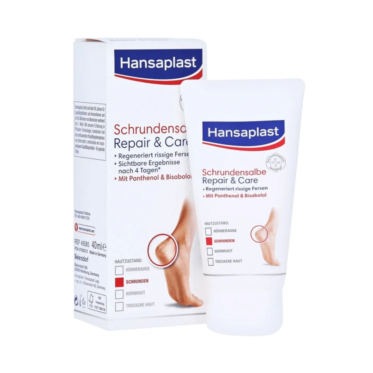 Hansaplast Fußcreme, Schrundensalbe Repair & Care, 40 ml