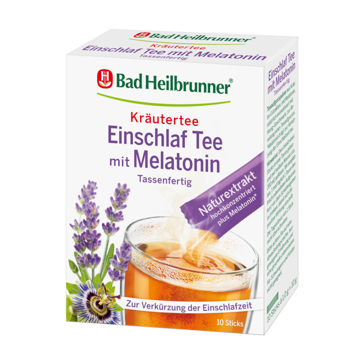 Bad Heilbrunner Einschlaf Tee mit Melatonin im Stick (10 x 1 g), 10 g