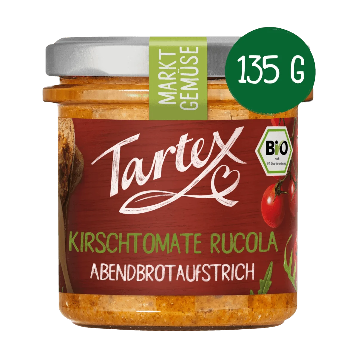Tartex Brotaufstrich, Kirschtomate Rucola, 135 g