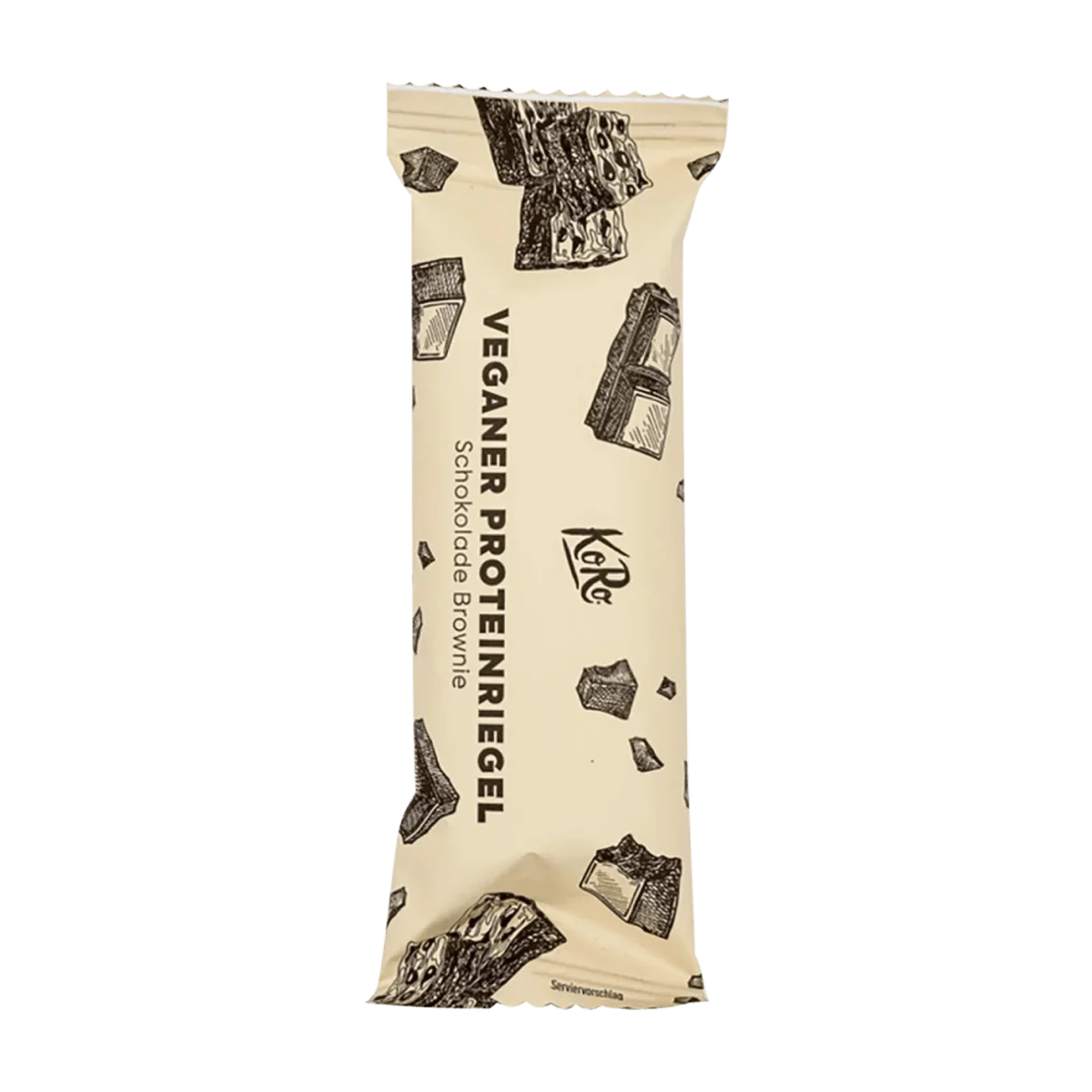 KoRo Proteinriegel Schokolade Brownie Geschmack, vegan, 55 g