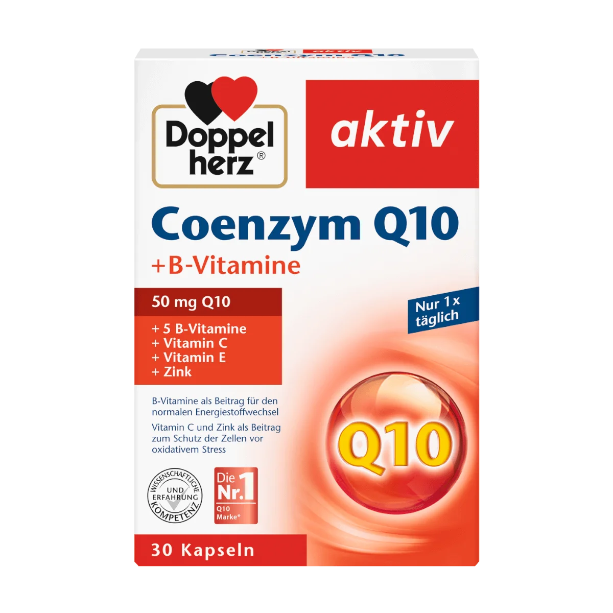 Doppelherz Coenzym Q10 + B-Vitamine Kapseln, 30 Stk