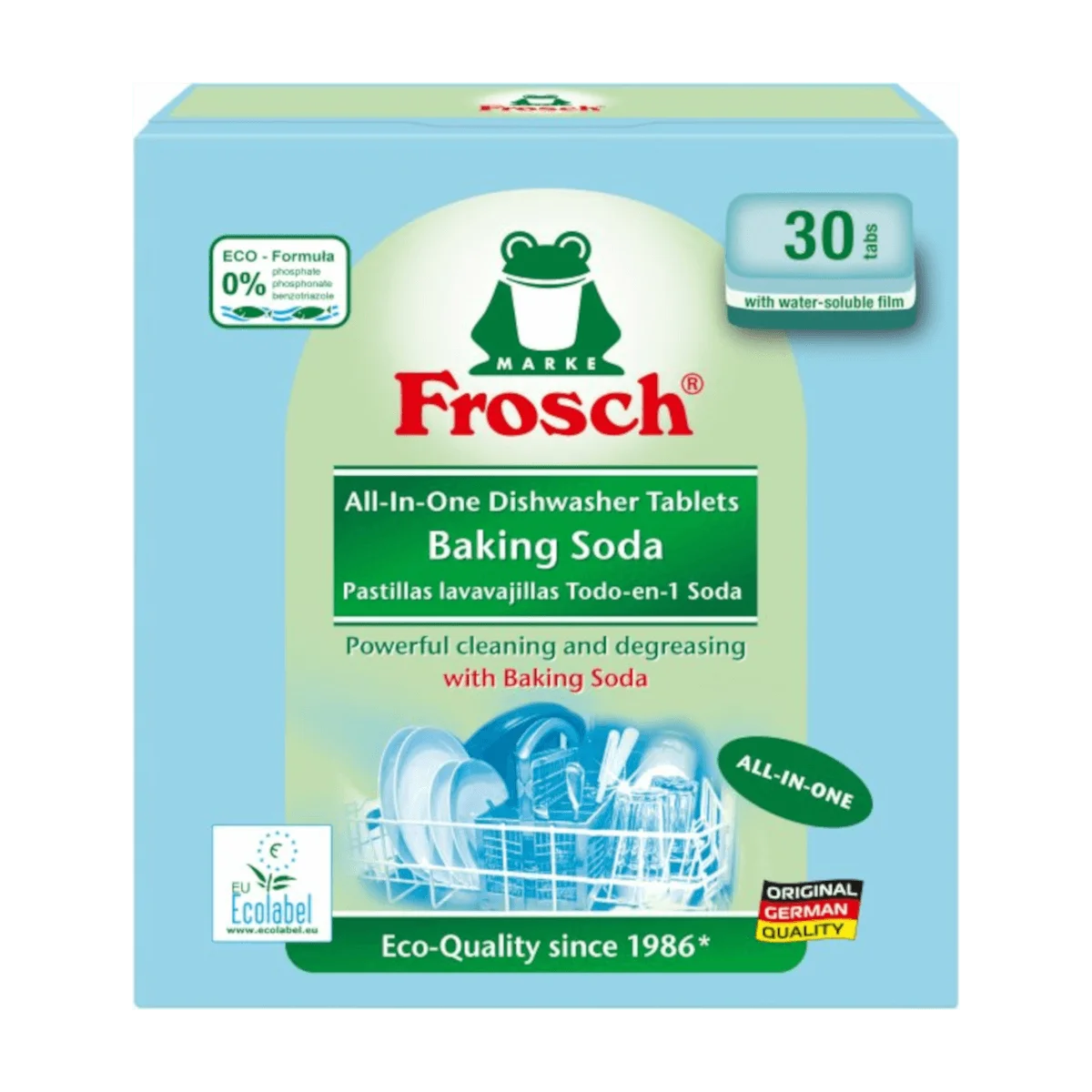 Frosch all -in-one Dishwasher Tablets Baking Soda, 600 g