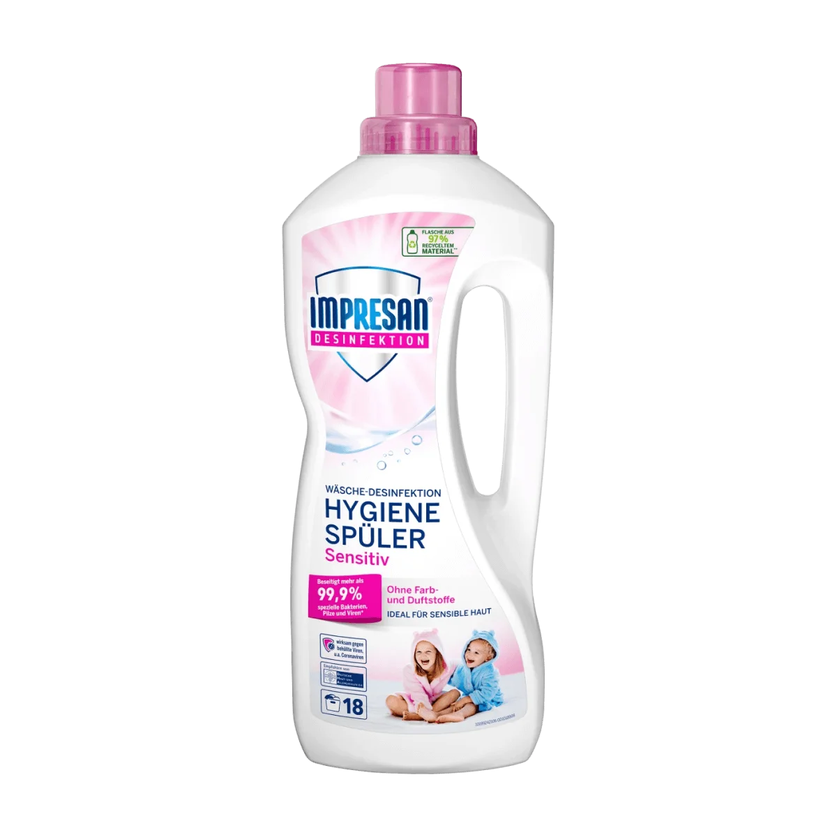 Impresan Hygiene-Spüler sensitiv ohne Duft & Farbstoffe 18 WL, 1.5 l