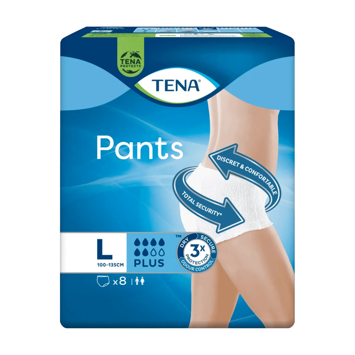 TENA Pants Plus Inkontinenz Gr. L, 8 Stk