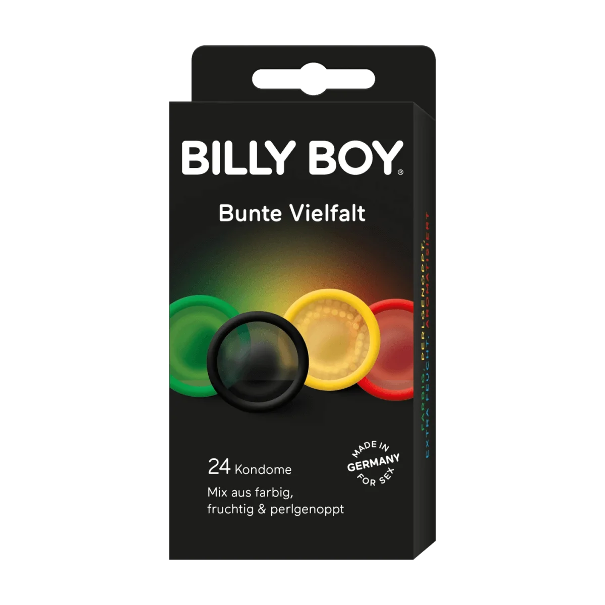 BILLY BOY Kondome Bunte Vielfalt, Breite 52mm, 24 Stk