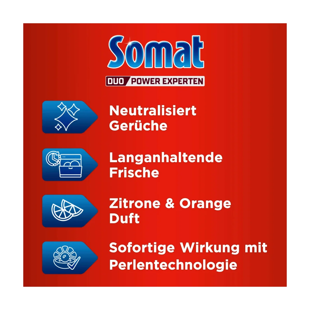 Somat Spülmaschinen-Deo Duo-Perls Zitrone & Orange, 1 Stk