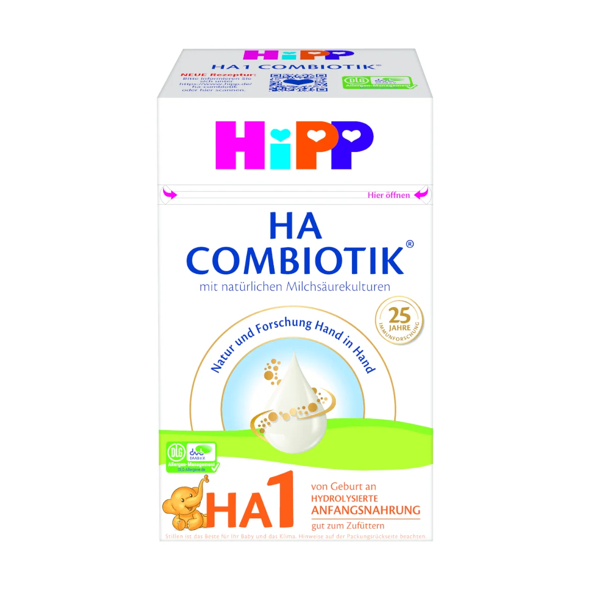 HiPP Combiotik HA1 Anfangsmilch von Geburt an, 600 g