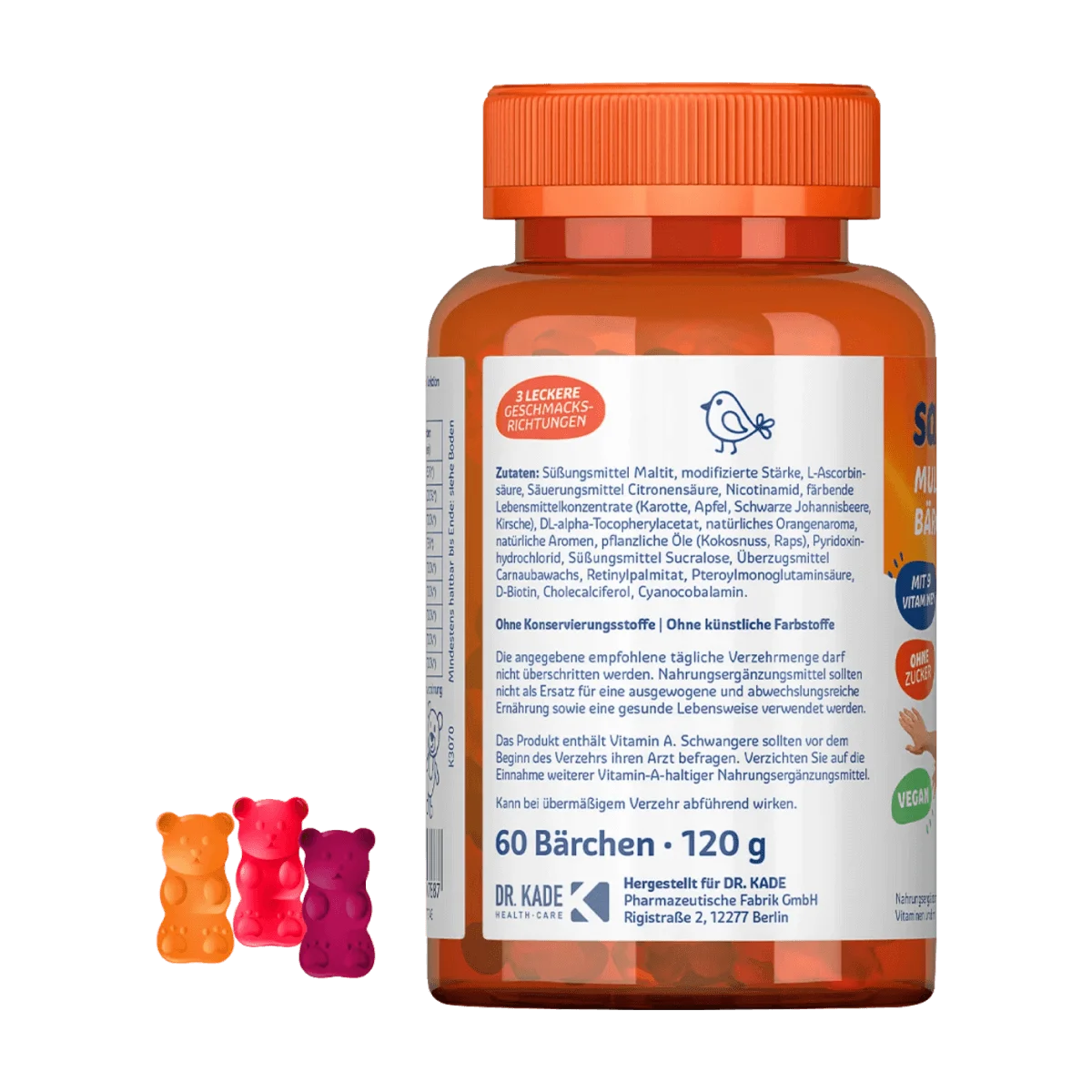 Sanostol Multi-Vitamin Bärchen 60 Stk, 120 g