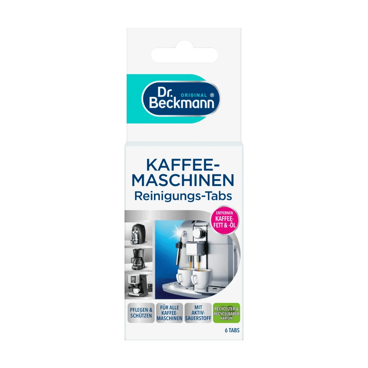 Dr. Beckmann Reinigungs-Tabs Kaffemaschine, 6 Stk