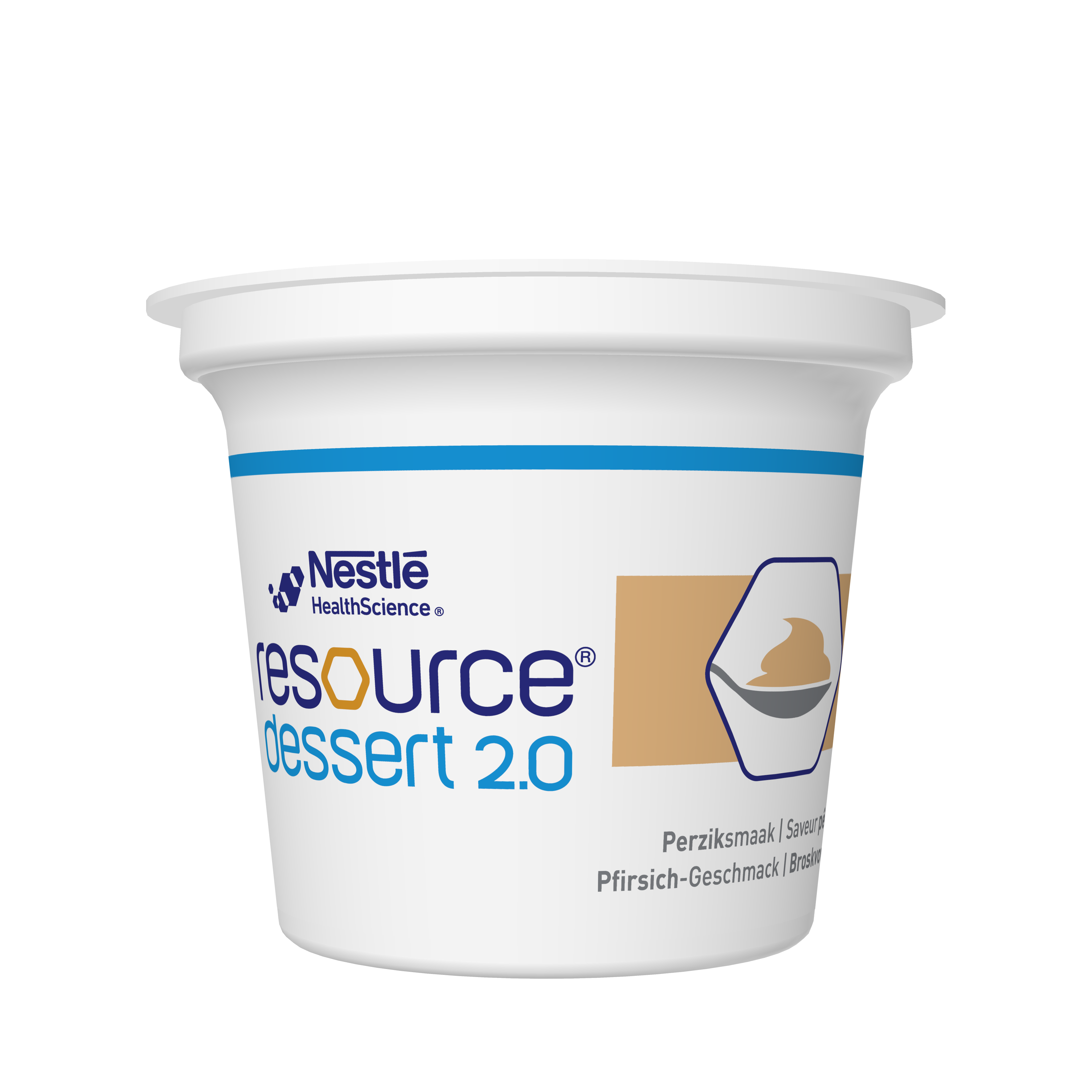 Nestlé Resource Dessert 2.0 Pfirsich, 4x125 g (MHD: 24.05.24)