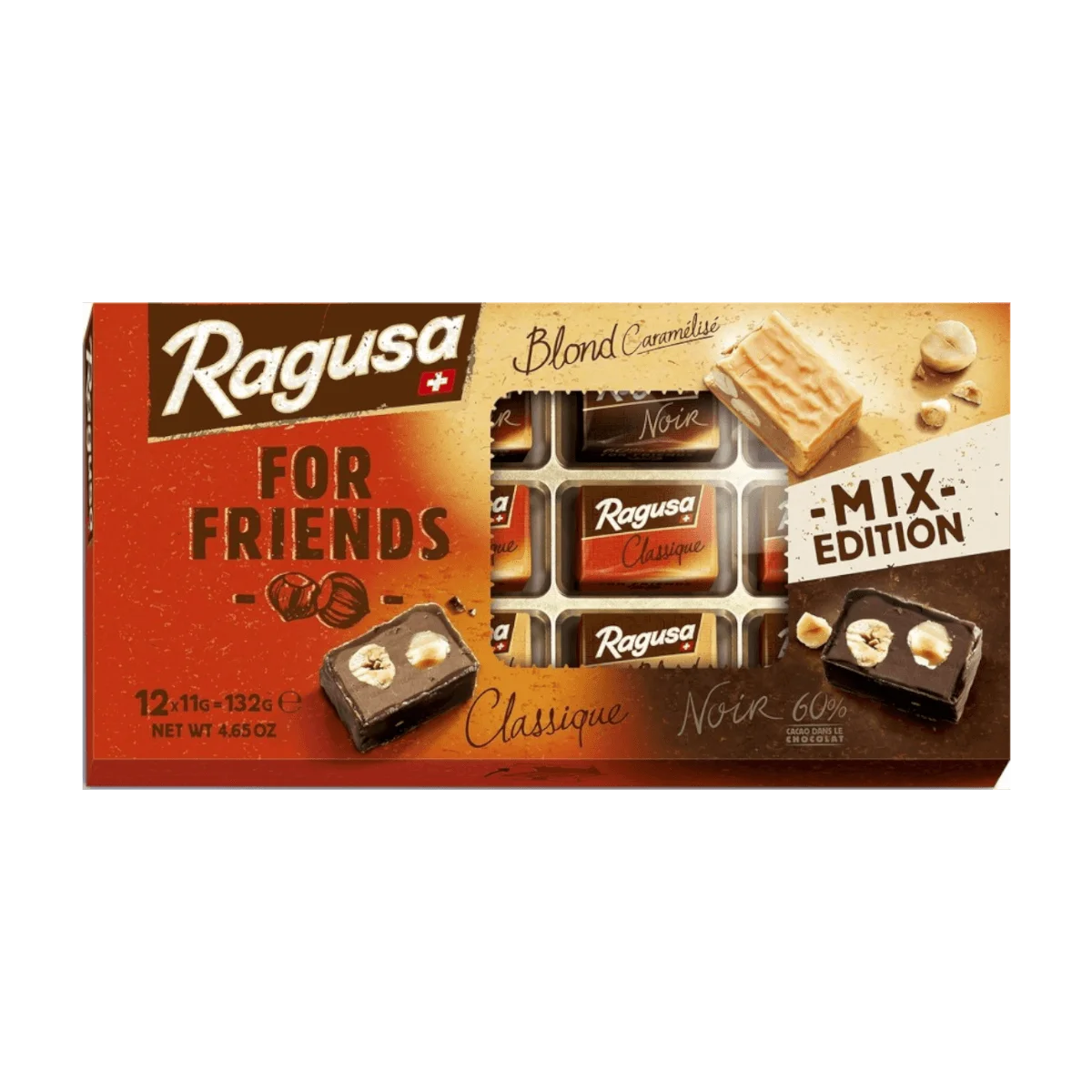 Ragusa For Friends Mix Schweizer Premium Schokolade, 132 g