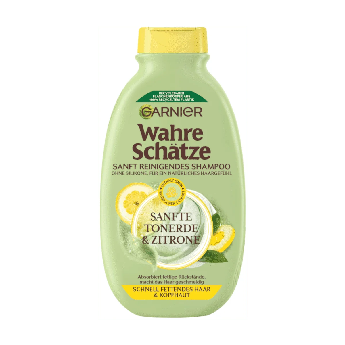 Garnier Wahre Schätze Sanft Reinigendes Shampoo sanfte Tonerde & Zitrone, 250 ml
