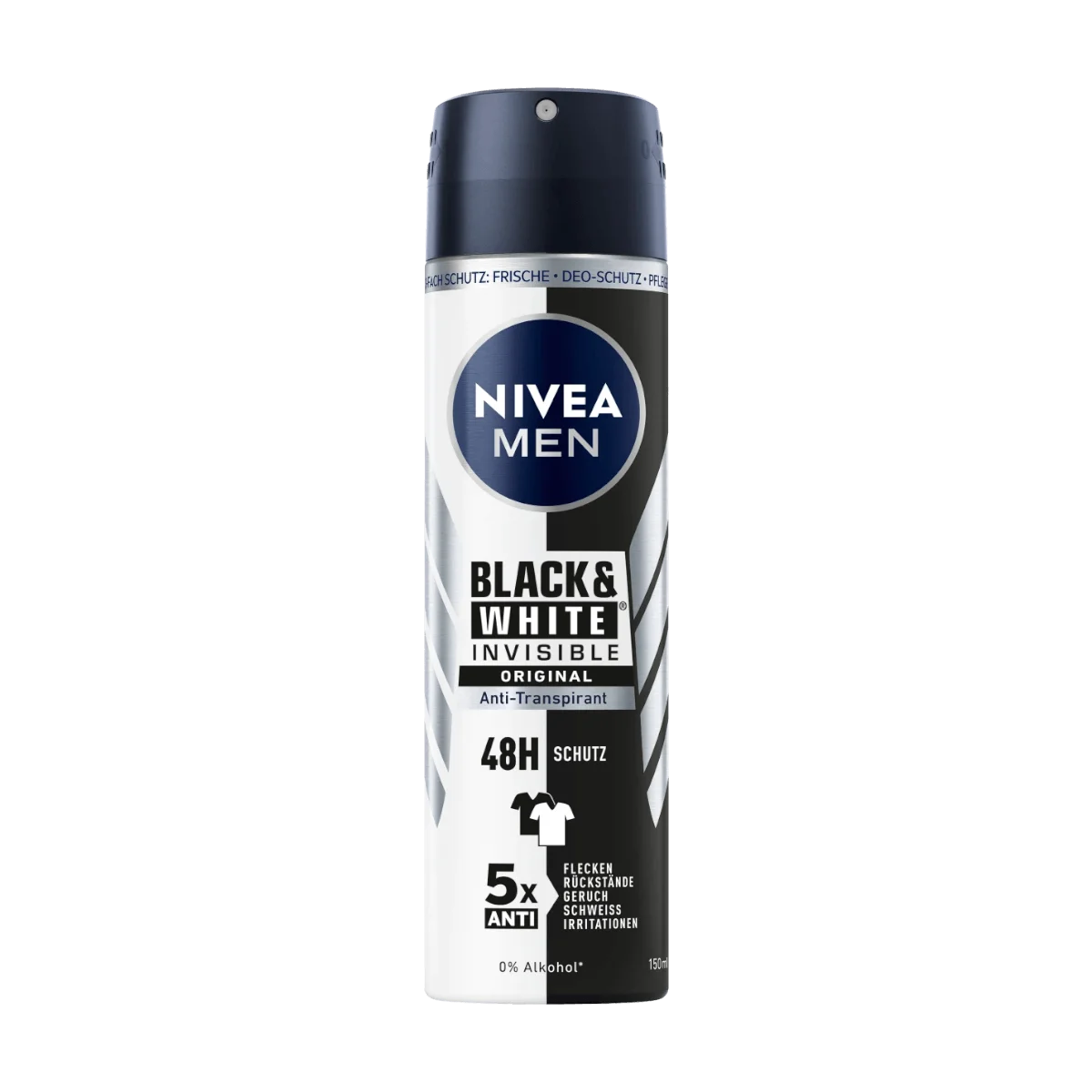 NIVEA MEN Antitranspirant Deospray Black&White Power, 150 ml