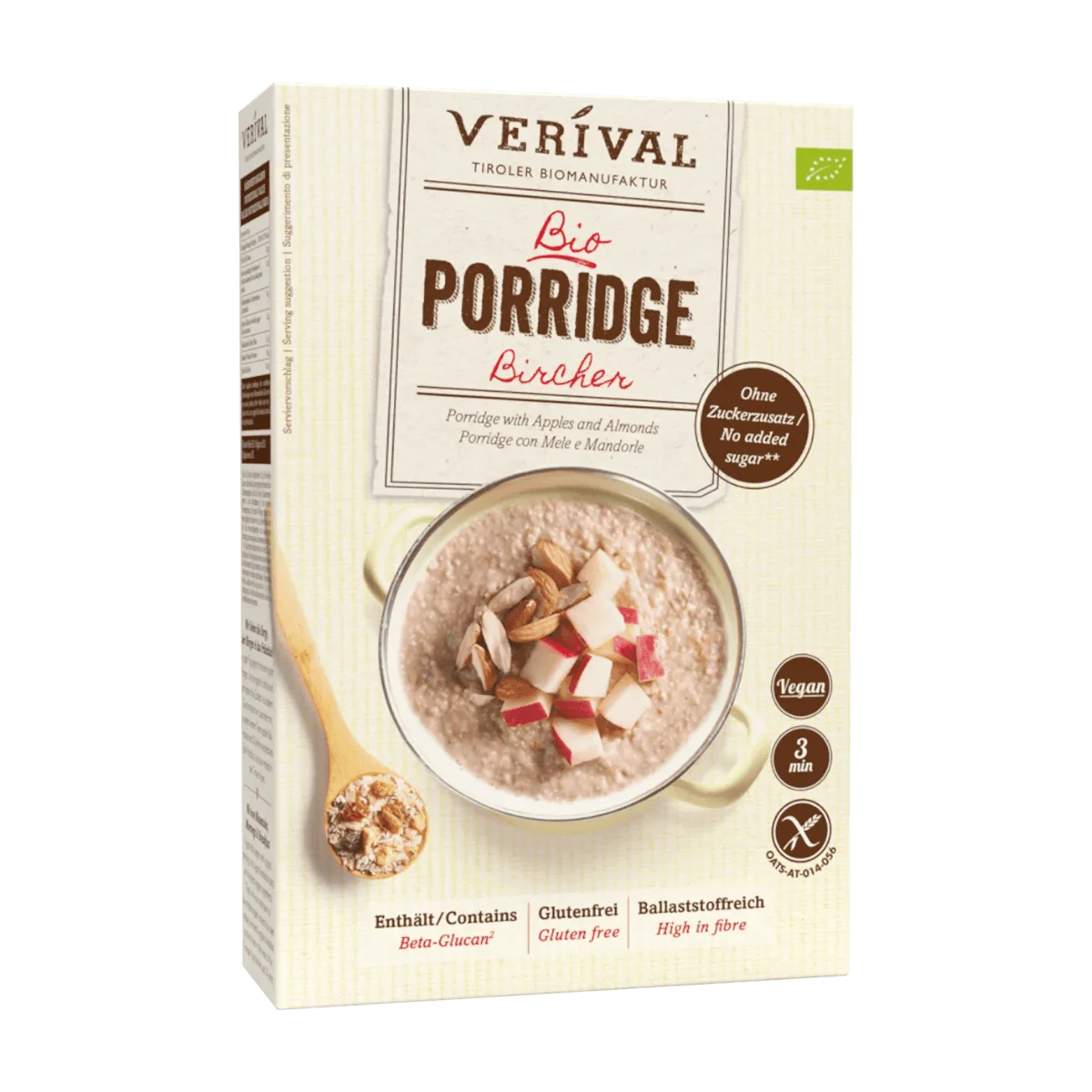 Verival Porridge, Bircher, glutenfrei, 350 g