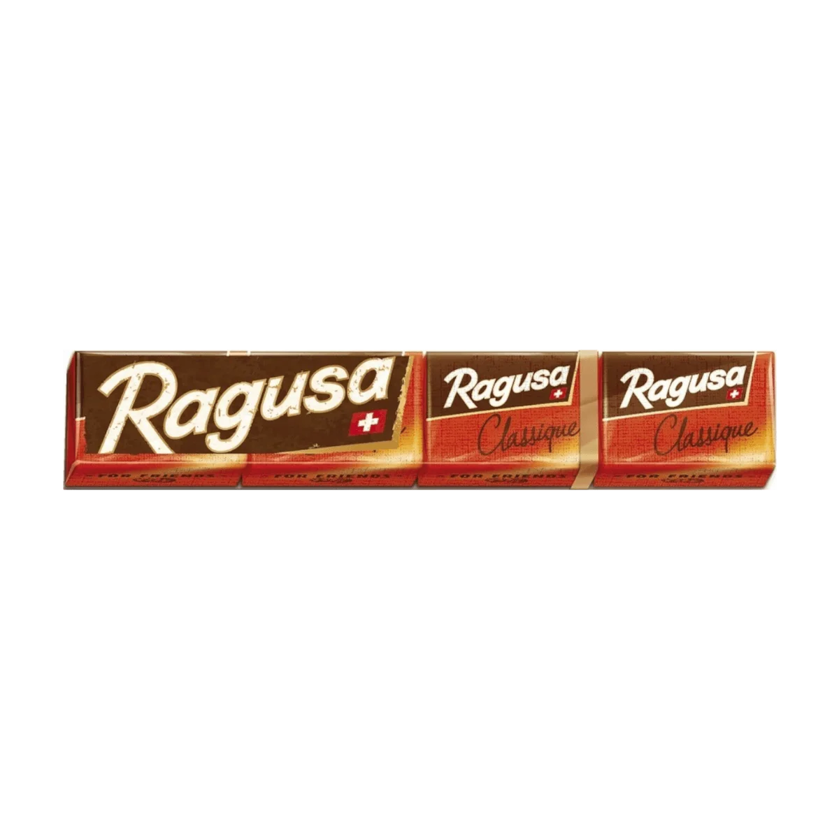 Ragusa For Friends Classique Schweizer Premium Schokolade, 4 x 11 g