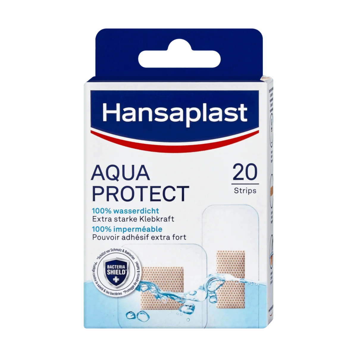 Hansaplast Pflaster Strips Aqua Protect wasserdicht, 20 Stk