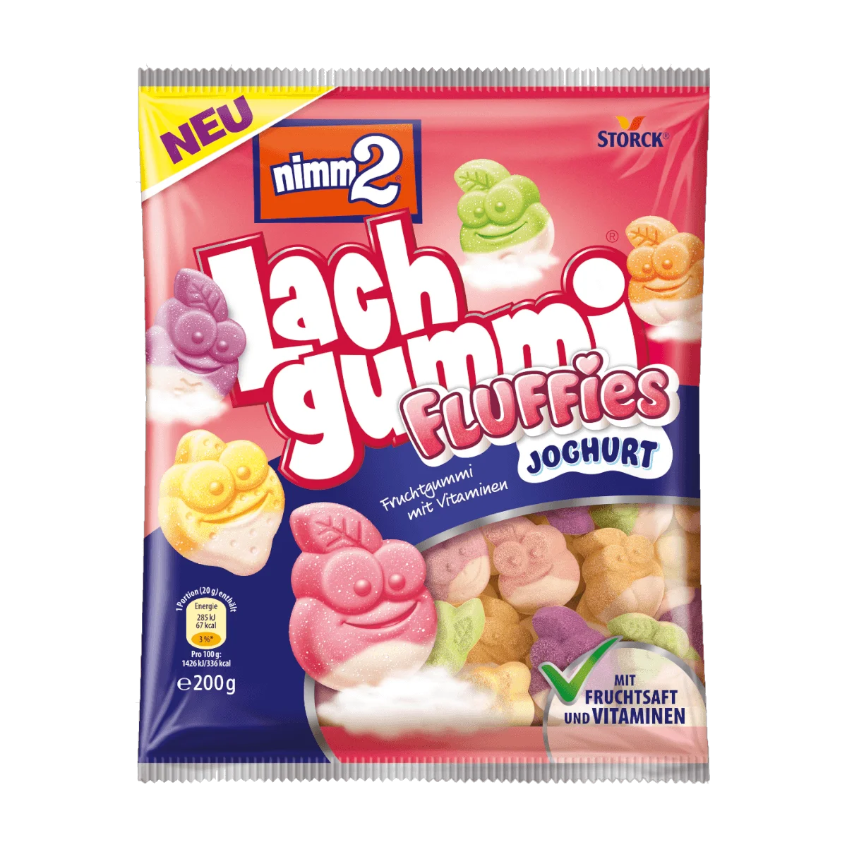 nimm2 Lachgummi Fluffies Joghurt, 200 g