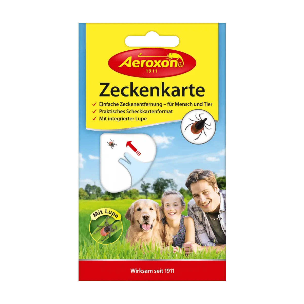 Aeroxon Zeckenkarte, 1 Stk